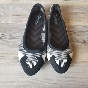 Skechers Cleo Wham Knit Pointed Toe Flats